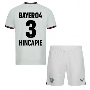 Bayer Leverkusen Piero Hincapie #3 Gostujuci Dres za Dječji 2023-24 Kratak Rukavima (+ kratke hlače)